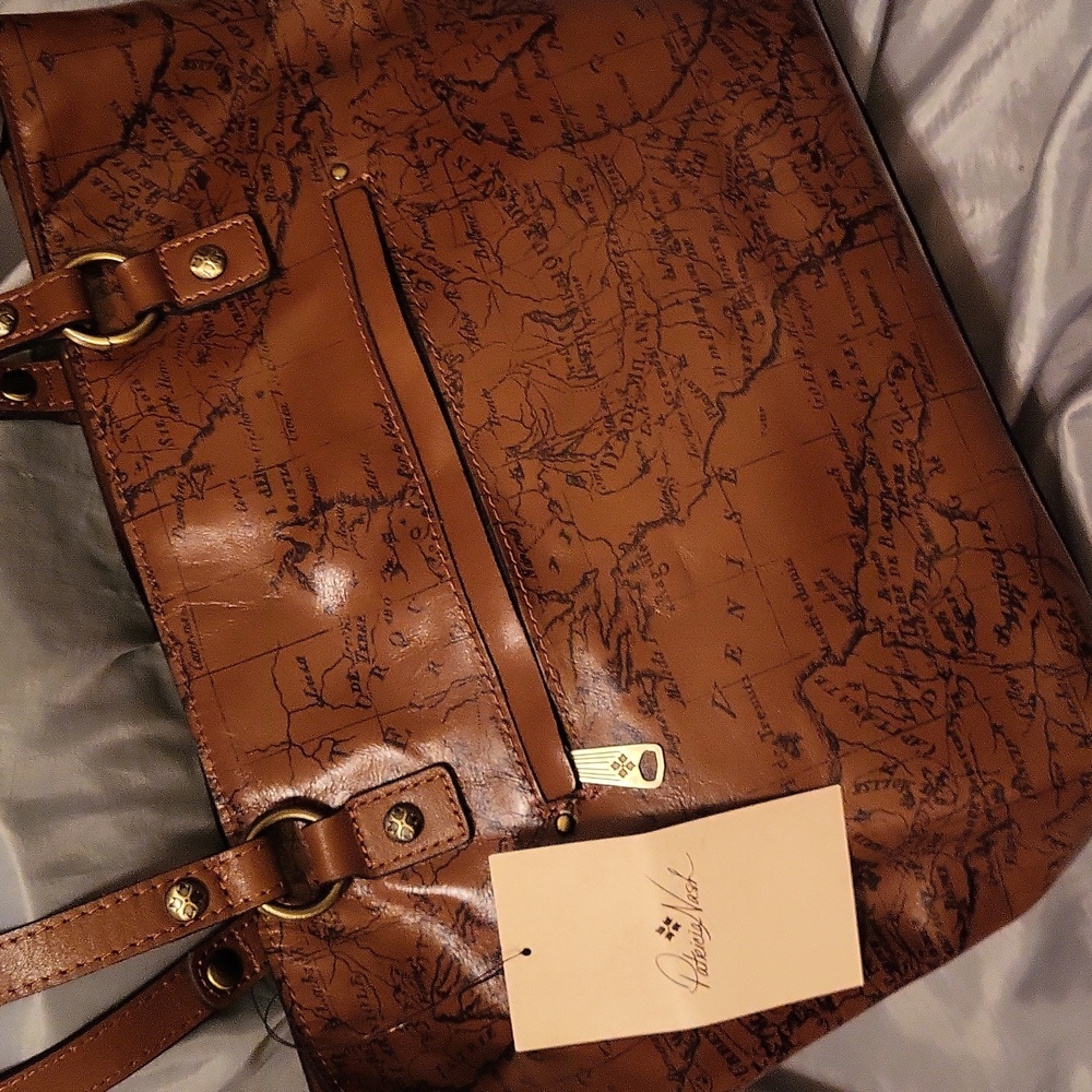 Patricia Nash Alessano Signature Map Riot Rust Bnwt Ty PL